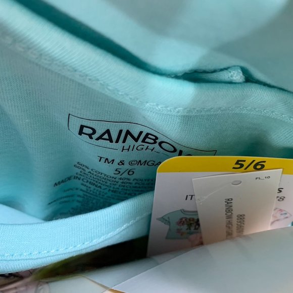 Rainbow High Girls 3-pack Tees 5 /6 Short Sleeve Graphic Print T-Shirts 5 / 6 - Picture 6 of 6